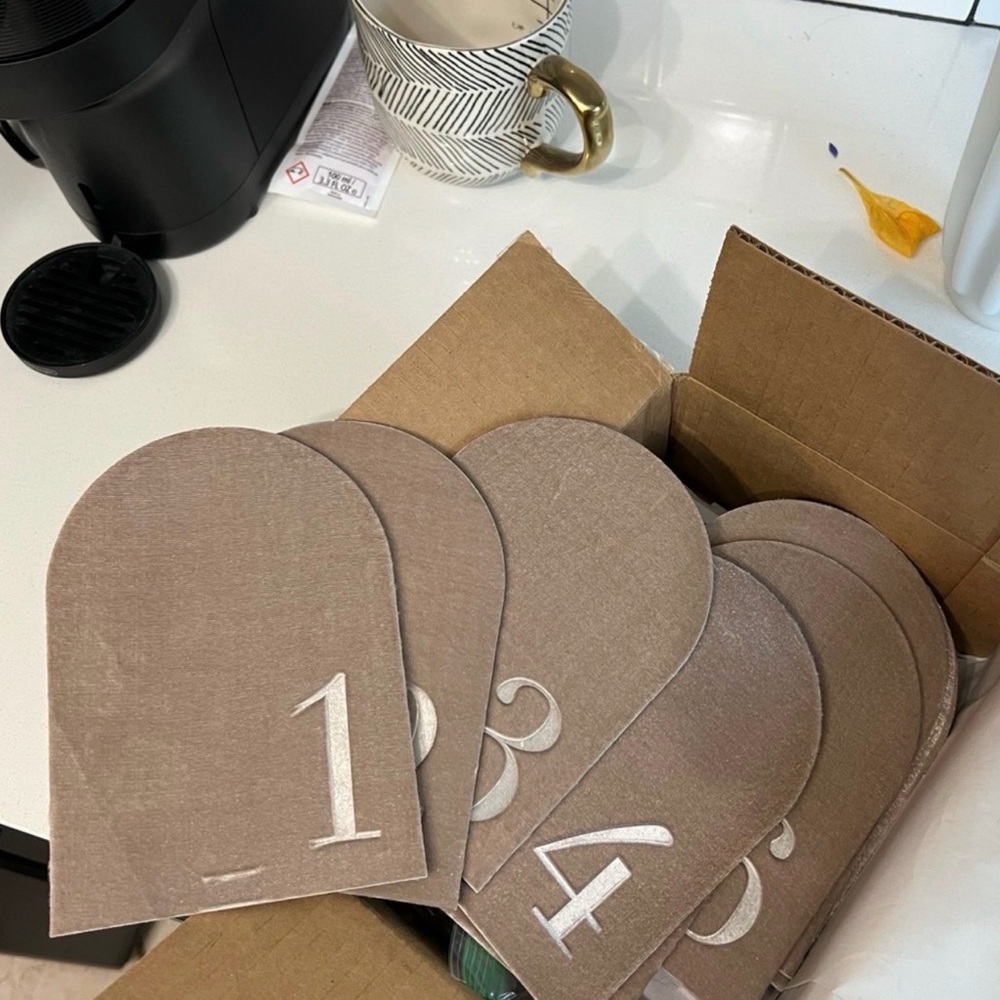 Velvet Raptor Table Numbers - Picture 2 of 3